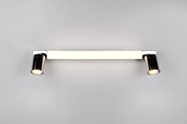 Trio lighting wandlamp Enrico led, 2-lichts chroom 60 cm.