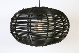 WF Light hanglamp Rimboe, zwart 40 cm