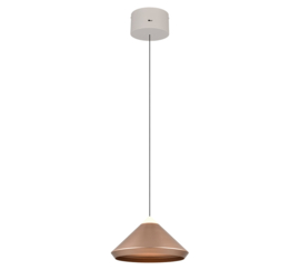 Trio lighting  hanglamp Laguna led, 1-lichts koffie bruin