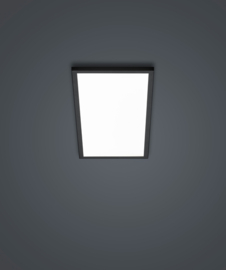Helestra plafondlamp Rack led, langwerpig zwart