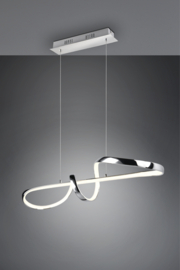 Trio lighting hanglamp Padua led, chroom incl. switch dimmer