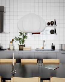By Rydéns hanglamp Ebba, wit 60 cm
