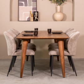 Label 51 Eettafel Fly, nature smooth mangohout 190 cm