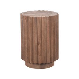 Label 51 Bijzettafel Novan, espresso mangohout 35 cm