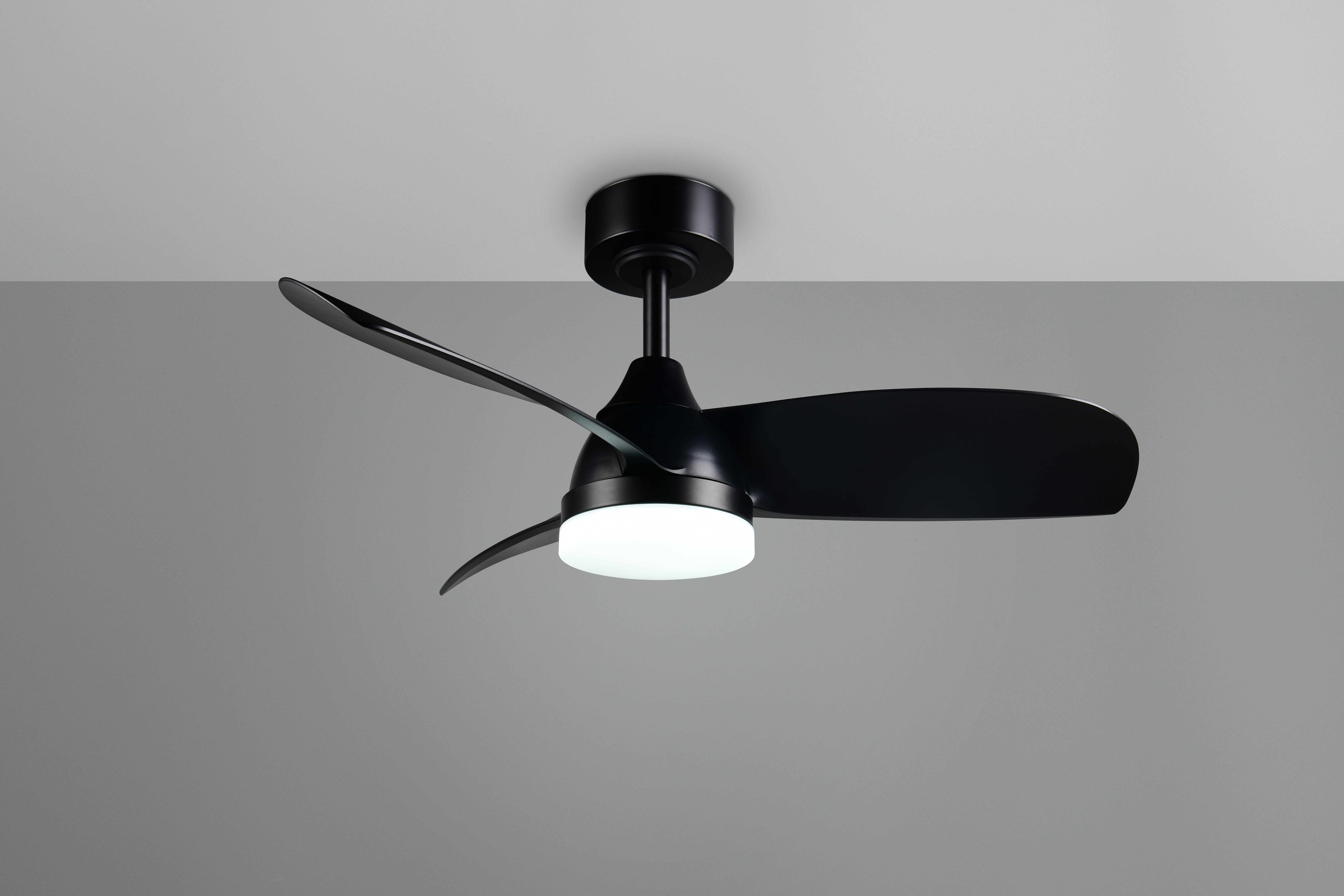 Trio lighting plafond ventilator Helsinki led, zwart