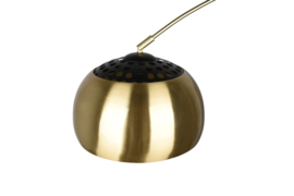 Trio lighting vloerlamp Argentina, zwart met mat messing