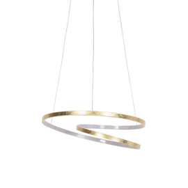 Qazqa hanglamp Rowan led, goldleaf