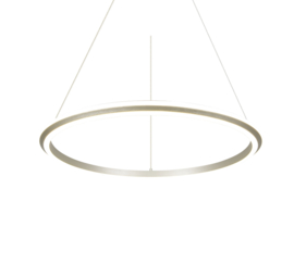 Trio lighting hanglamp Amador led, mat nikkel 75 cm