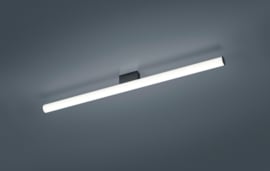 Helestra wandlamp Loom led,  mat zwart met acryl glas 90 cm IP44