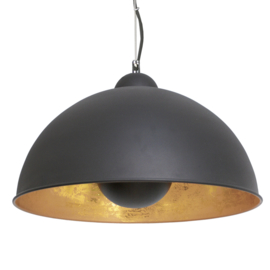 By Rydéns hanglamp Captain, zwart - goud incl. licht bron