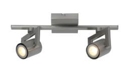 Freelight plafondspot  Valvo led, 2-lichts mat nikkel