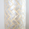 WF Light vloerlamp Vissie, parelmoer wit 150 cm