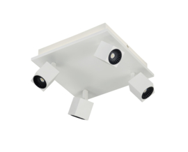Trio lighting plafondspot  Cuba led, 4-lichts wit