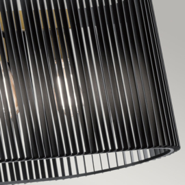 Elstead hanglamp Linara 5-lichts zwart ovaal