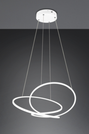 Trio lighting hanglamp Darvin led, wit incl. switch dimmer