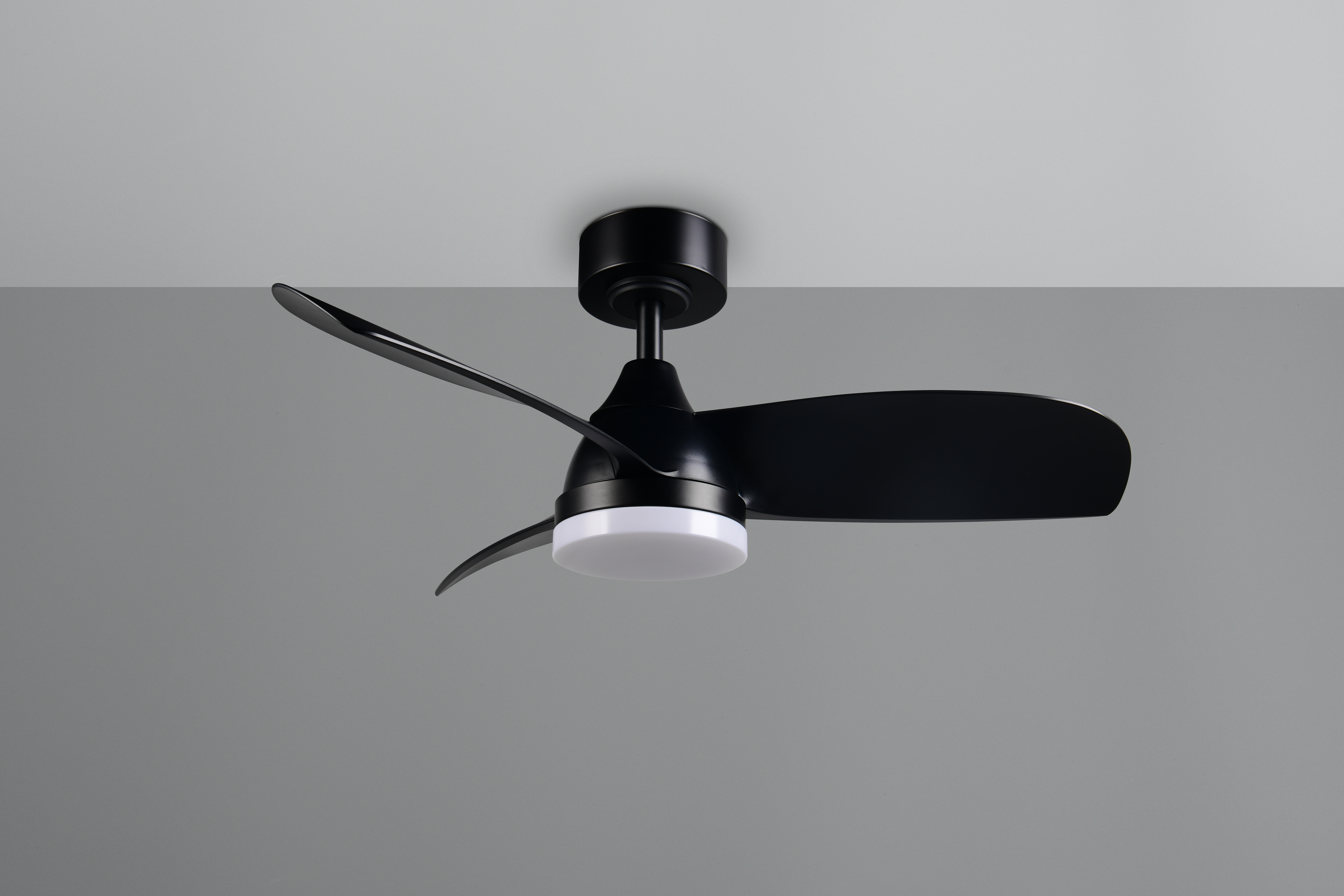 Trio lighting plafond ventilator Helsinki led, zwart