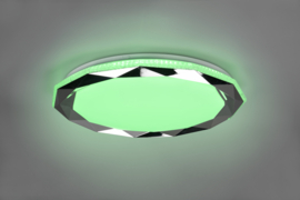 Trio lighting plafondlamp Ando led, chroom incl. afstandsbediening 50 cm