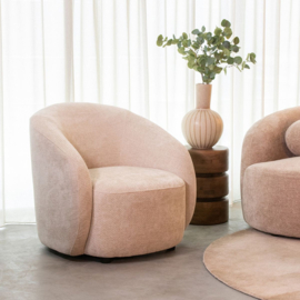 Label 51 fauteuil Alby, stof Elite naturel