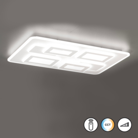 Fischer & Honsel plafondlamp Lorado led, wit incl. afstandsbediening