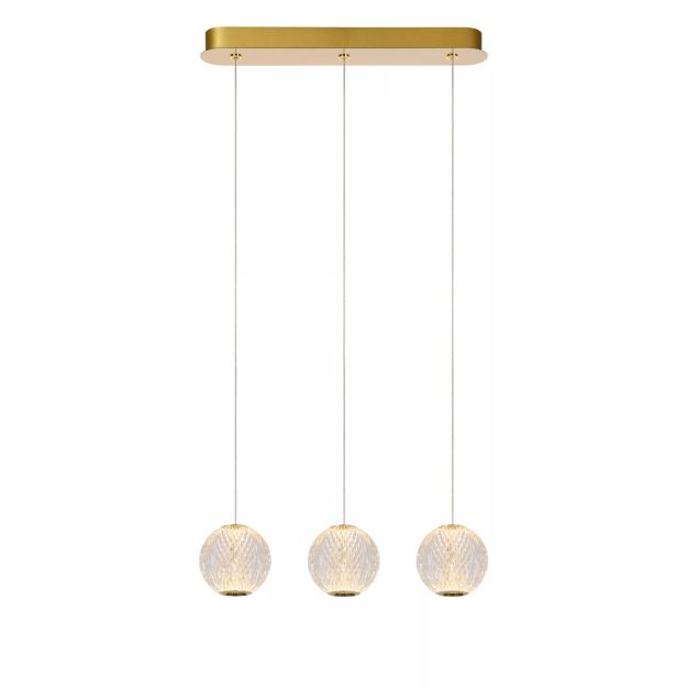 Lucide hanglamp Cintra, 3-lichts transparant