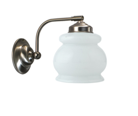 Old timerlight wandlamp Ijsmuts, opaal glas