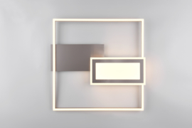 Trio lighting plafondlamp Spiro led, mat nikkel incl. switch dimmer