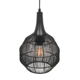 Trio lighting hanglamp Soraya, zwart 26 cm