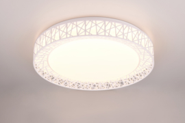 Trio lighting plafondlamp Cluster led, wit incl. switch dimmer