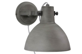 Wandlamp Industrieël, beton grijs