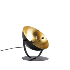 Tafellamp Magnax, zwart - goldleaf