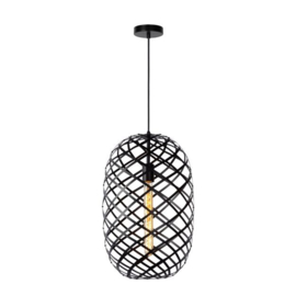 Lucide hanglamp Wolfram,  zwart 32 cm