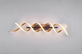 Trio lighting plafondlamp Sequence led, messing  zwart