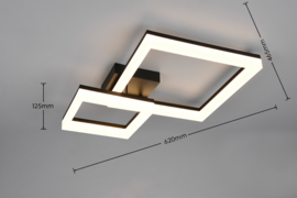 Trio lighting plafondlamp Camino led, zwart
