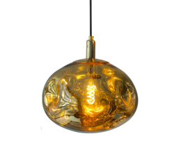 Light trend hanglamp Goudwolk 300 3-lichts met goud kleur glas