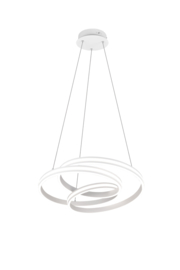 Trio lighting hanglamp Nuria led, mat wit met switch dimmer