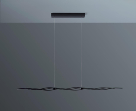 Escale hanglamp Silk led, zwart incl. touchdimmer 160 cm