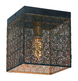 Freelight plafondlamp Avola,  zwart-goud