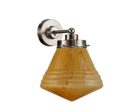 Wandlamp Philips, donker marmer glas