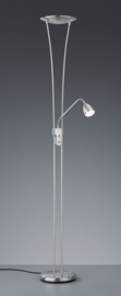 Trio lighting vloerlamp Arizona led, 2-lichts mat nikkel