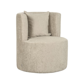 Label 51 fauteuil Evy, stof Beige elegance