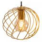 Lucide hanglamp Danza, 3 -lichts mat goud-messing 50 cm