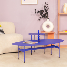 Spinder design Salontafel Mira oval, ultramarina