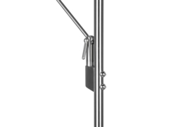 Trio lighting vloerlamp Brantford led, 2-lichts mat nikkel
