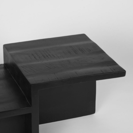 Label 51 Salontafel Skip, zwart mangohout