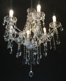 Light trend hanglamp Maria Theresa Chandelier, 6- lichts chroom