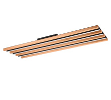 Trio lighting plafondlamp Fontana led, zwart incl. switch dimmer 113 cm