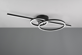 Trio lighting plafondlamp Montilla led, zwart incl. afstandsbediening