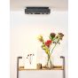 Lucide plafondspot Xirax led, 3-lichts zwart