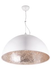 Linea verdace hanglamp Cupula mirror 60cm wit zilver