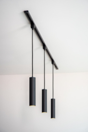 Lucide TRACK FLORIS Hanglamp - 1-fase Railsysteem / Railverlichting -zwart